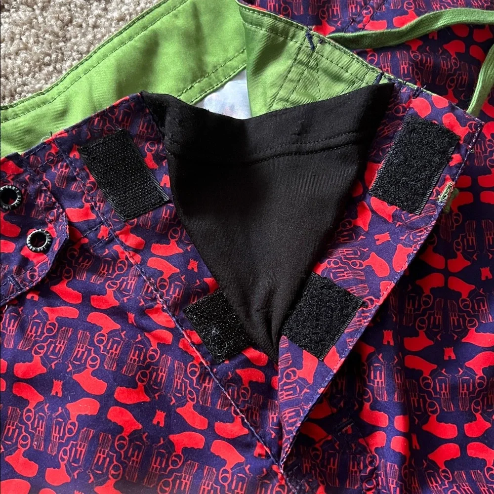Navy and Red Men’s Crook & Castles Board Shorts Size 42